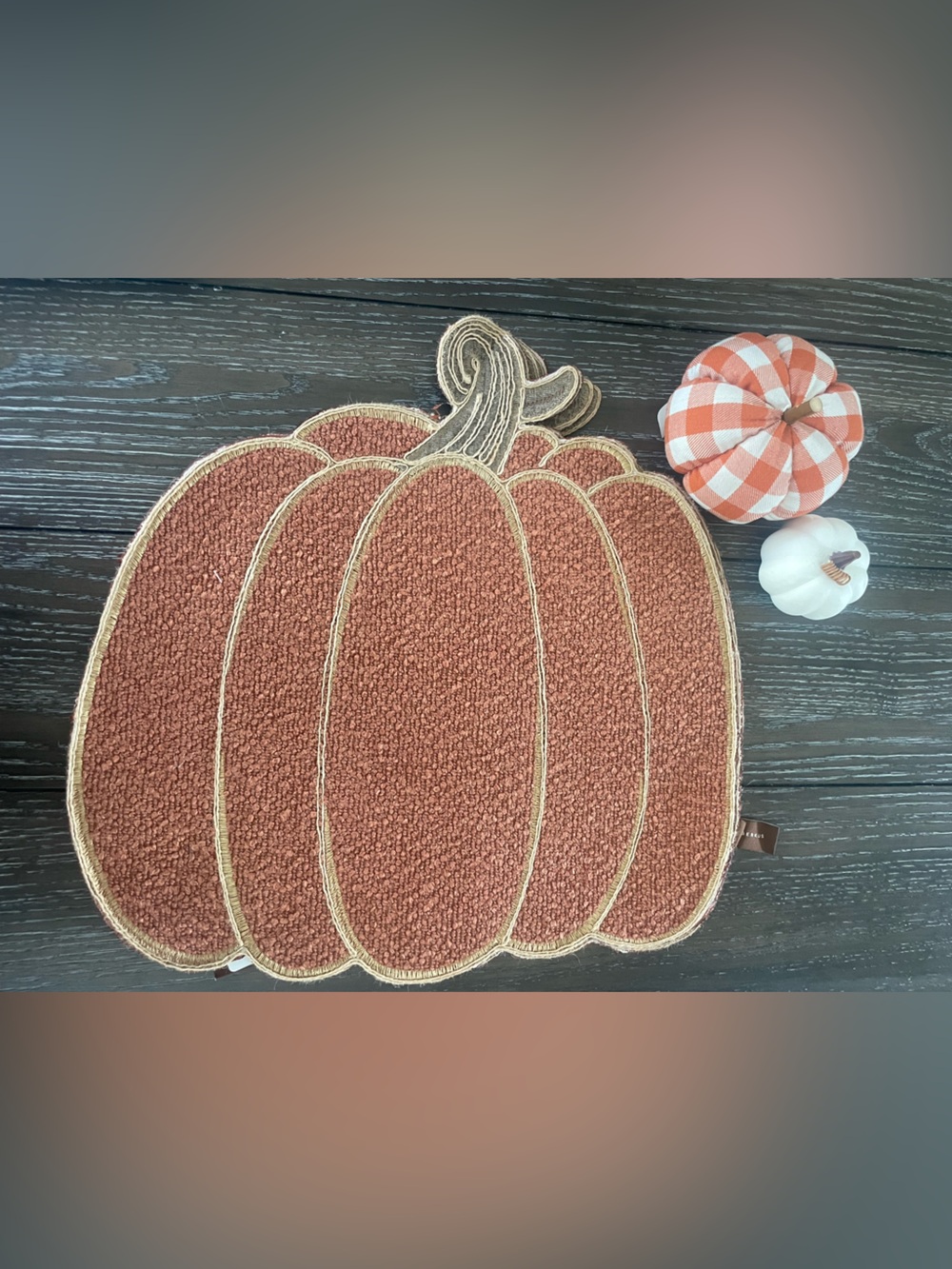 Pumpkin placemats set of 4